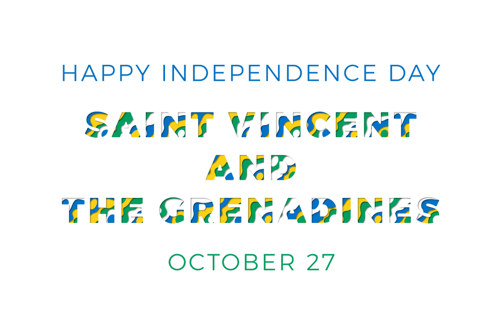 happy independence day of saint vincent and the grenadines banner