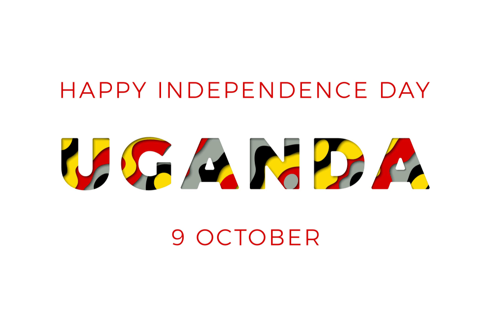 happy independence day uganda banner design