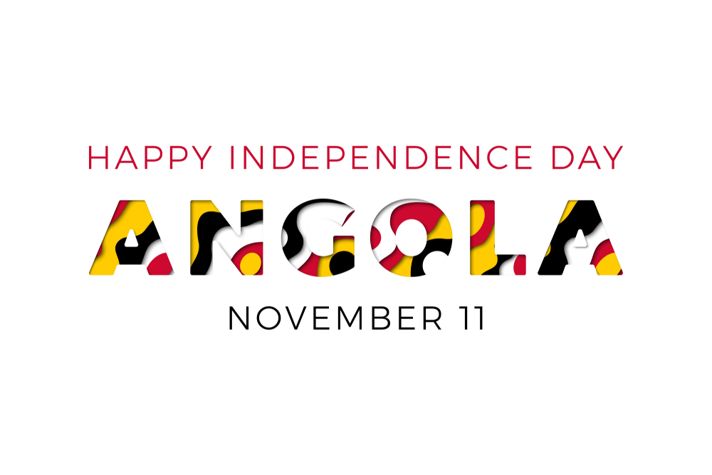 happy independence day of angola banner design layout