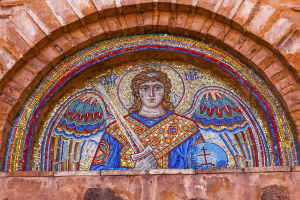 Ancient Saint Michael Mosaic Mikhaylovsky Church