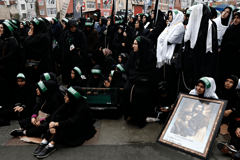 Ashura procession in Istanbul Turkey