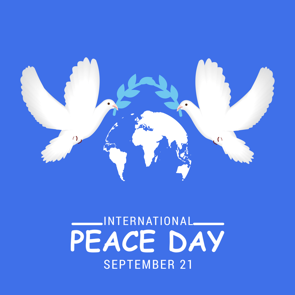 International Peace Day 2019 with dove