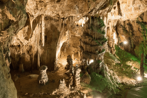 Sosuvska Cave in the Moravsky Kras. Moravian Karst. Czech republic. Czech Cave