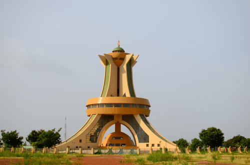 This is Monument des Martyrs in Ouagadougou