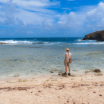 Walking around Christoffel National park Curacao a tropical island in the Caribbean
