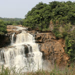 Waterfall in Zongo. Democratic Republic of Congo