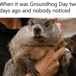 Happy Groundhog Day meme
