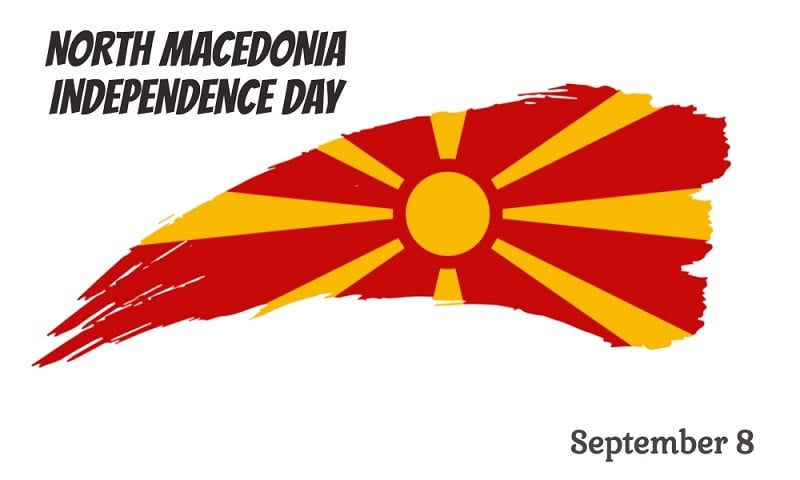 North Macedonia Independence Day on September 8