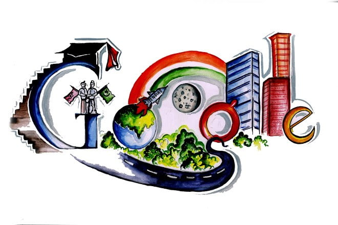 Children's Day Google Doodle India 2010