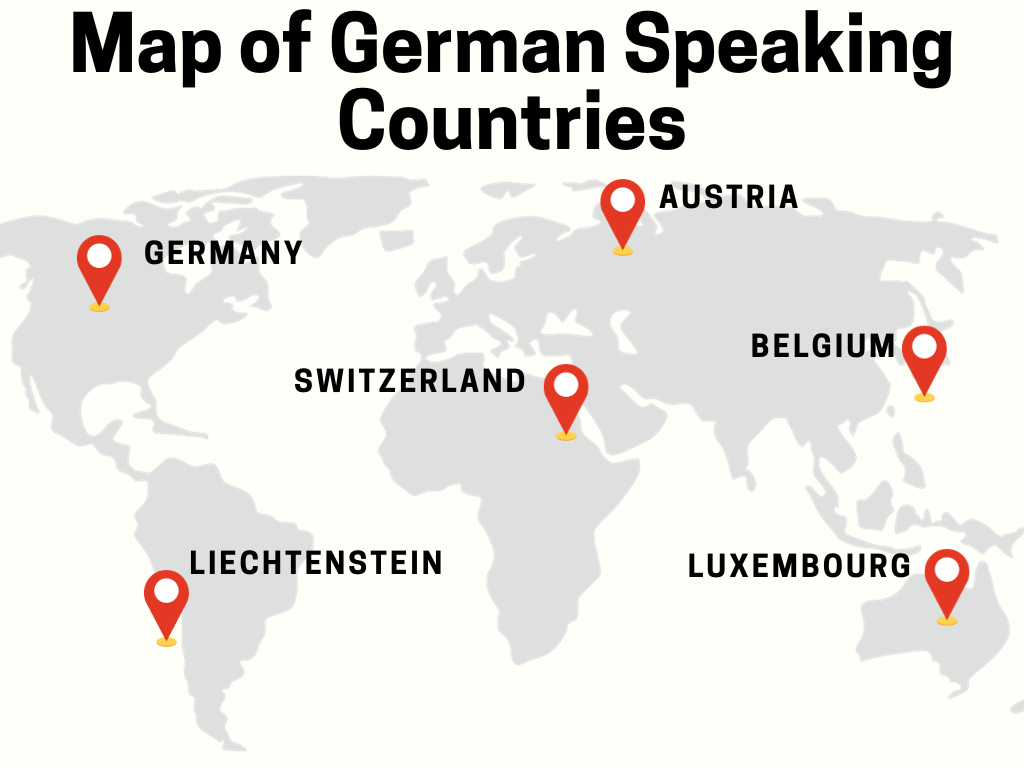 Map of German Speaking Countries